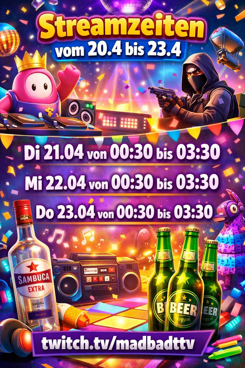 Madbad67's tweet photo. Wir zocken vorallem Fall Guys und labern dabei. Ein wenig Fortnite spielen wir auch.
Schau gerne mal vorbei in der Community der Nackteulen. 
https://t.co/kQprLVLXTU https://t.co/WOnM7evA8T