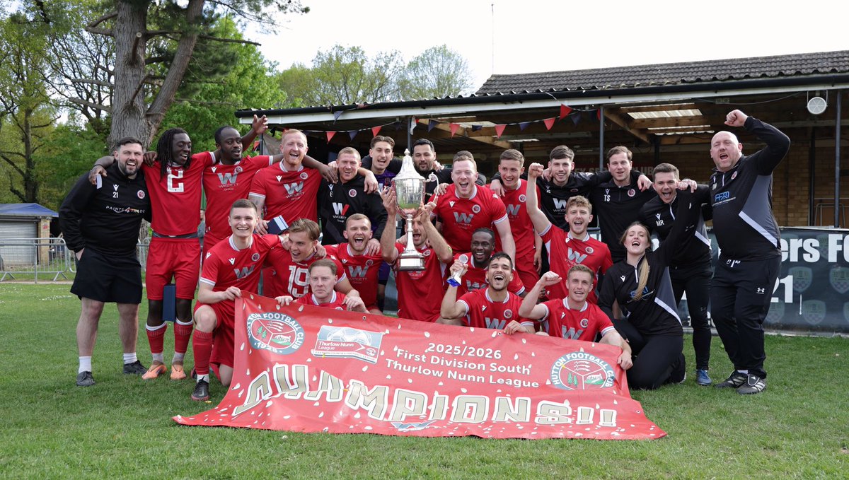 Finally sunk in that we are champions. 
What a great season its been. 1 loss in 29. 24 games unbeaten. 16 clean sheets and a changing room full of love for each other. 
<a href="/matt_rose3/">Matt rose</a> its been an absolute pleasure being your number 2. 
Great appointment <a href="/Mattsingh_1/">Matt Singh</a> 👀
