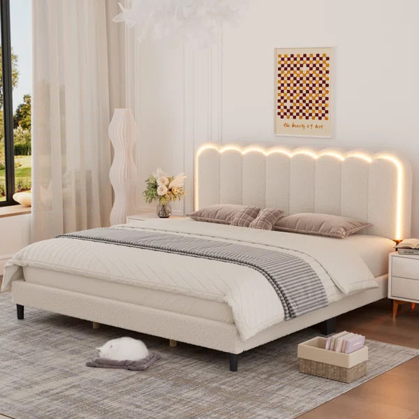 brittneys_deals's tweet image. #ad KING-Boucle Upholstered Solid Wood Bed Frame Soft Rounded Corners Headboard Low Profile Bed Frame with RGB LED Lights（No Mattress Included）

Now $138.xx
Was $299.xx

go.sylikes.com/farGAGaMo3KX