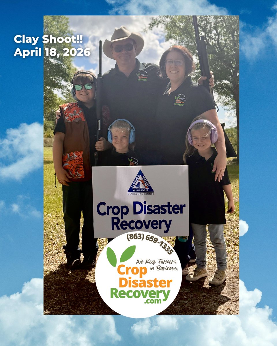 Crop_Disaster's tweet image. Smashing good time at the Clay Shoot! Crop Disaster Recovery is always a Proud Heritage Sponsor for Highlands County Farm Bureau. #CDR #highlandscountyfarmbureau #Farmers