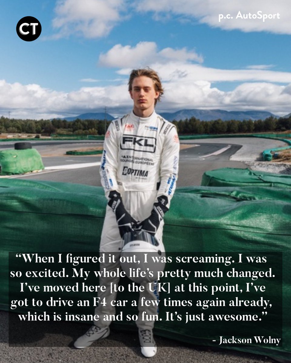 centraltimes's tweet photo. Local karting driver Jackson Wolny, age sixteen, won a fully funded seat in British Formula 4 for the 2026 season through F.A.T. Karting League’s World Finals Shootout, taking place from Feb. 6-11.  (1/2) https://t.co/djUZib9Fvs