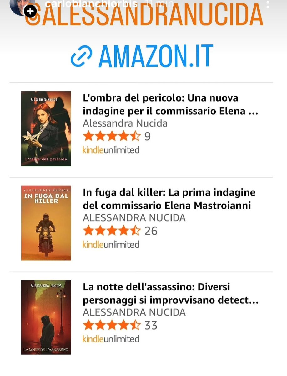 OrbisCarlo's tweet image. amazon.it/notte-dellassa…

#carlobianchiorbis 
#alessandranucida
#ebook
#writer
#scrittrice