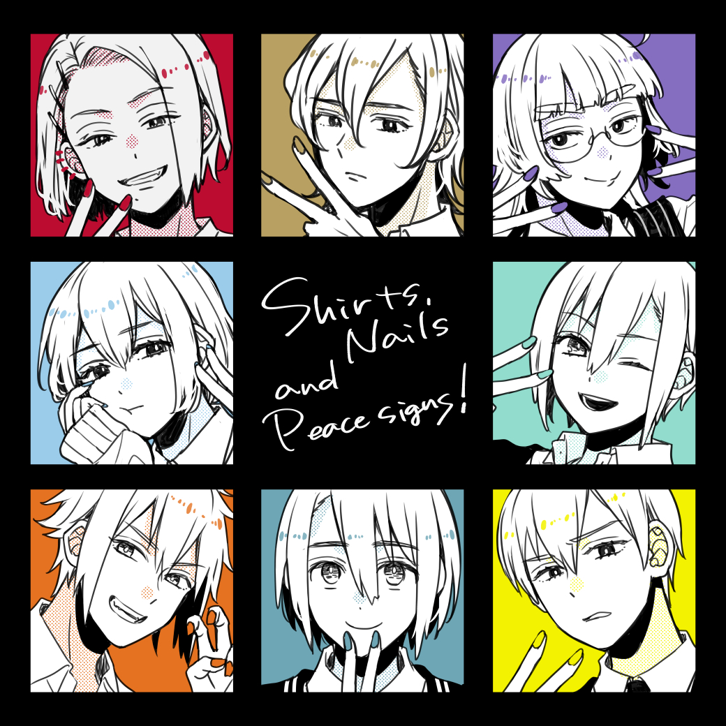 差し入れ用に描き下ろしクォーツ💎

差し入れには一人一人トリミングバージョンで入れます～