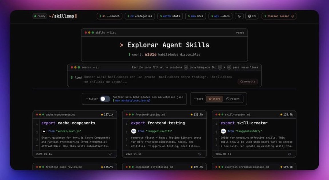 JorgeCastilloPr's tweet photo. Check this collection of more than 60,000 agent skills 💯

https://t.co/964TjAzLFQ https://t.co/9oSnVXO3L2