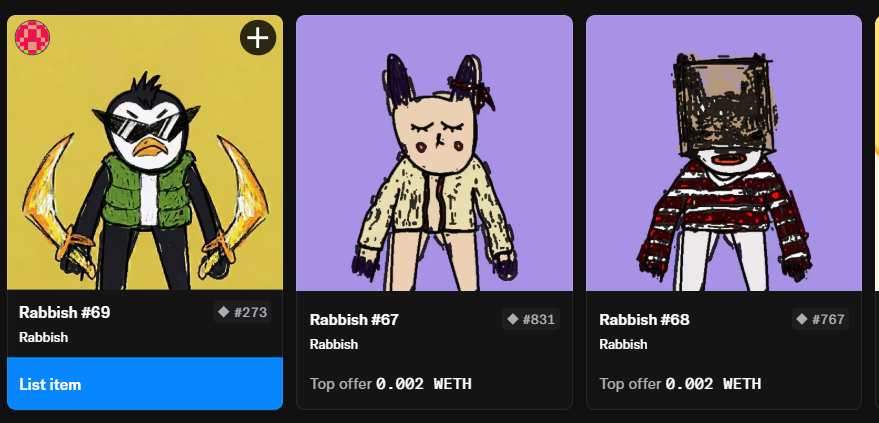 <a href="/RabbishETH/">Rabbish</a> 69 and 67 👁️