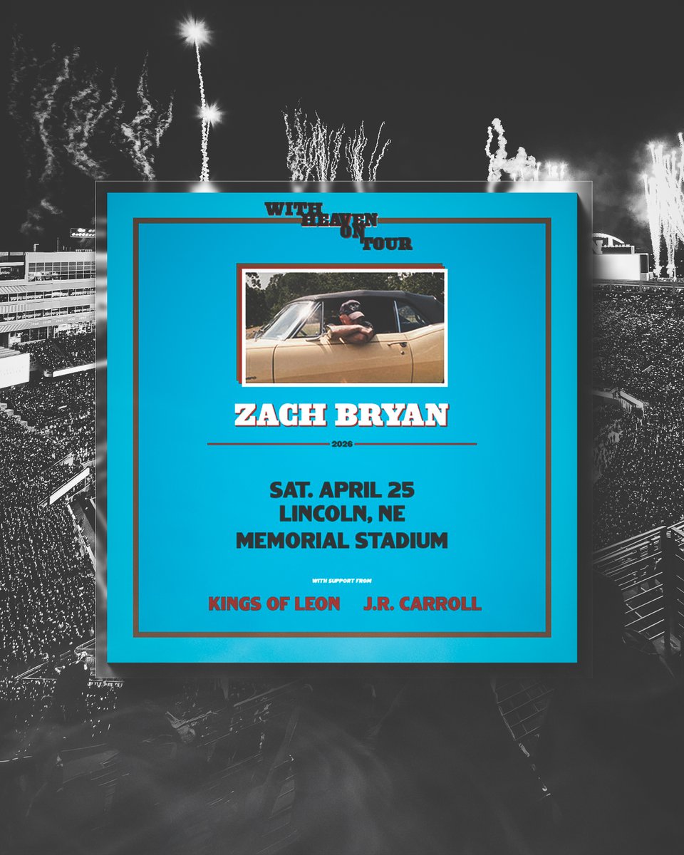 Huskers's tweet photo. ZB week has officially arrived in LNK. 🏟️🤠

Saturday night in Memorial is going to be special.

Secure your tickets and parking before the show:
↳ 🎟️ https://t.co/8Twvx0io5B
↳ 🚗 https://t.co/SprbUFL0aZ https://t.co/H9BZocK4c7