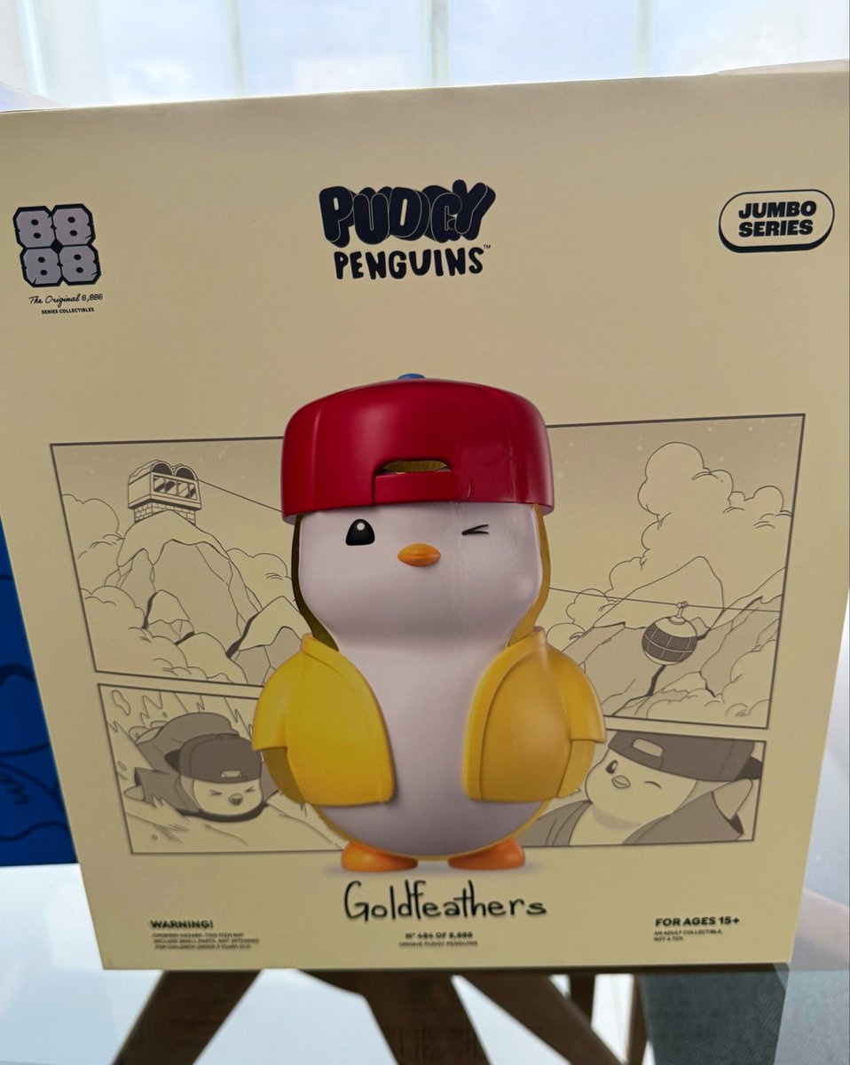 Mystery box (1/3) by <a href="/dyli_io/">DYLI</a> x <a href="/pudgypenguins/">Pudgy Penguins</a> has arrived with a 1/600 Goldfeathers collectible👀✨