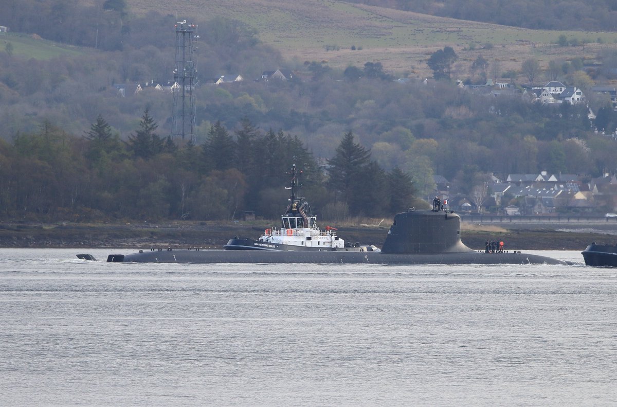 ScotlandDX's tweet image. French Navy Suffren / Barracuda class submarine inbound to Faslane this morning #Marine #Navy #submarines #shipping