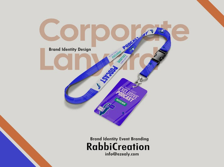 mdgrabbi's tweet image. Lanyard - ID badge design for corporate podcast 

#lanyard #design #id #badge #corporate #podcast #live #session
