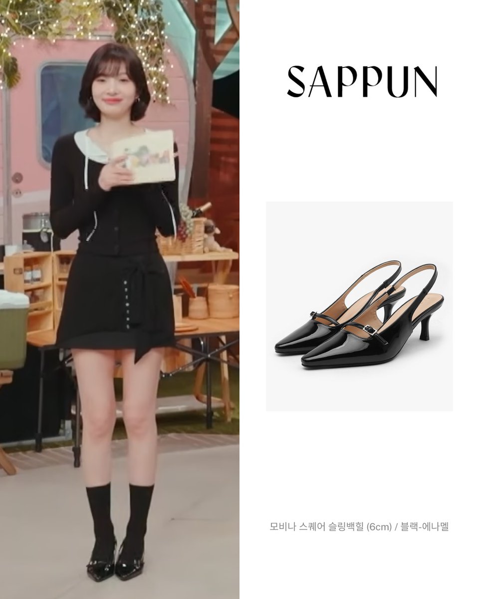 JOYful_global's tweet image. [beside pr] sharing #JOY’s shoes from sbs tv animal farm

she wore the mobina square slingback heel (6cm) in black patent by sappun. the sharp yet feminine design matches her neat and charming variety style so well 💚

#조이 #레드벨벳조이