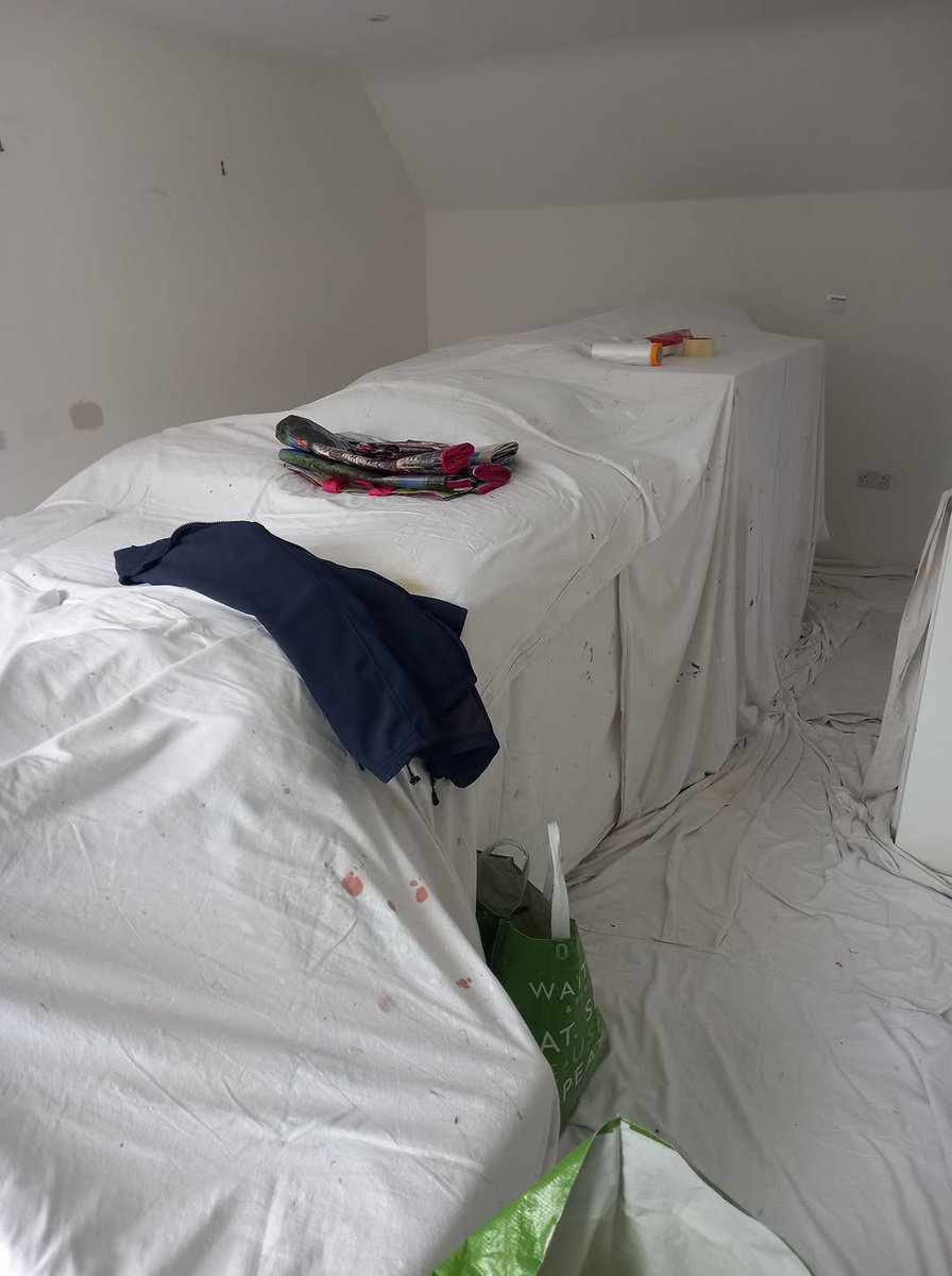 DecoratorsU's tweet image. Stop using single-use plastic to protect furniture… It isn’t needed!

#paint #cover #decorator