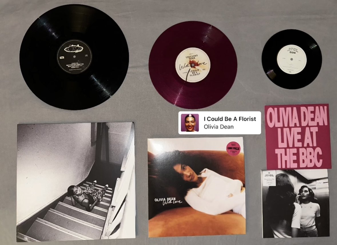 my olivia dean rsd vinyl collection is growing<3