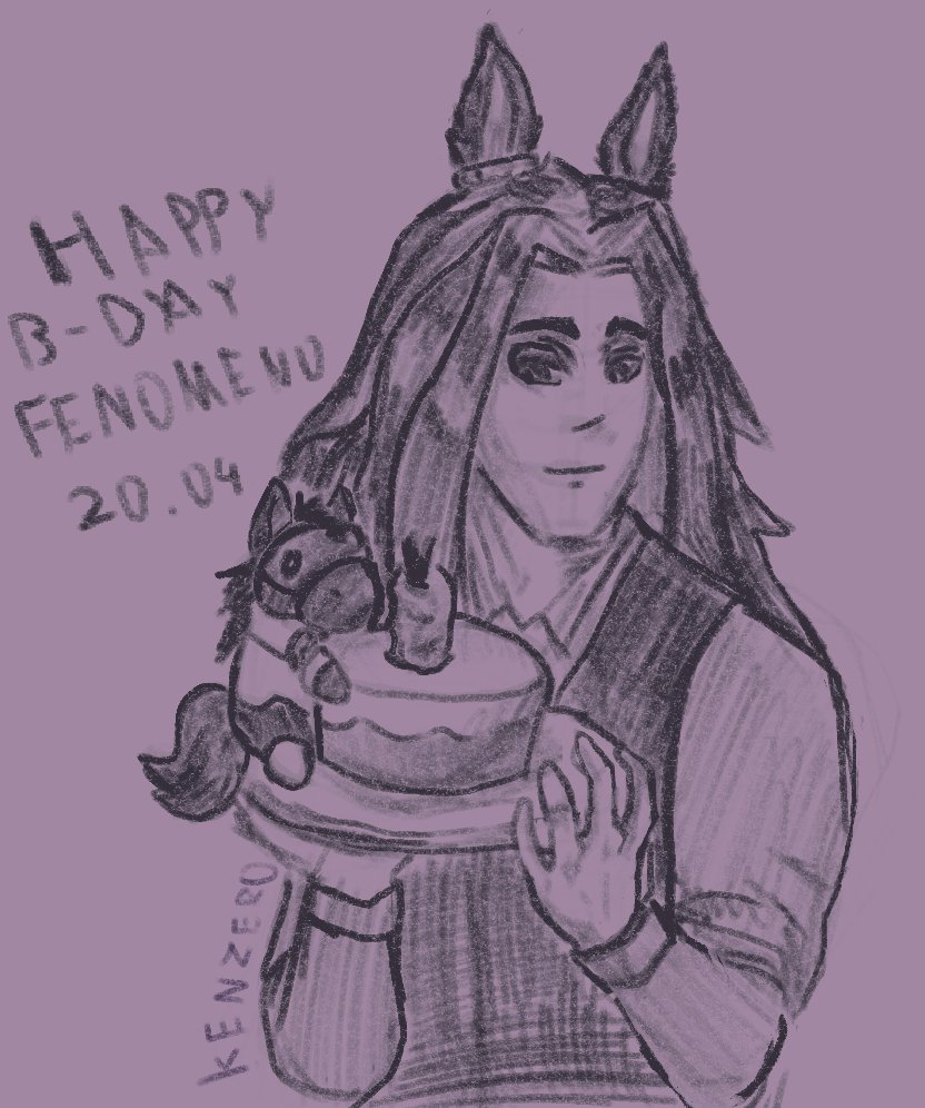 kennoi_0's tweet photo. Quick doodle for my favourite horsey birthday
#umamusume #fenomeno https://t.co/9wjU0GbHJL
