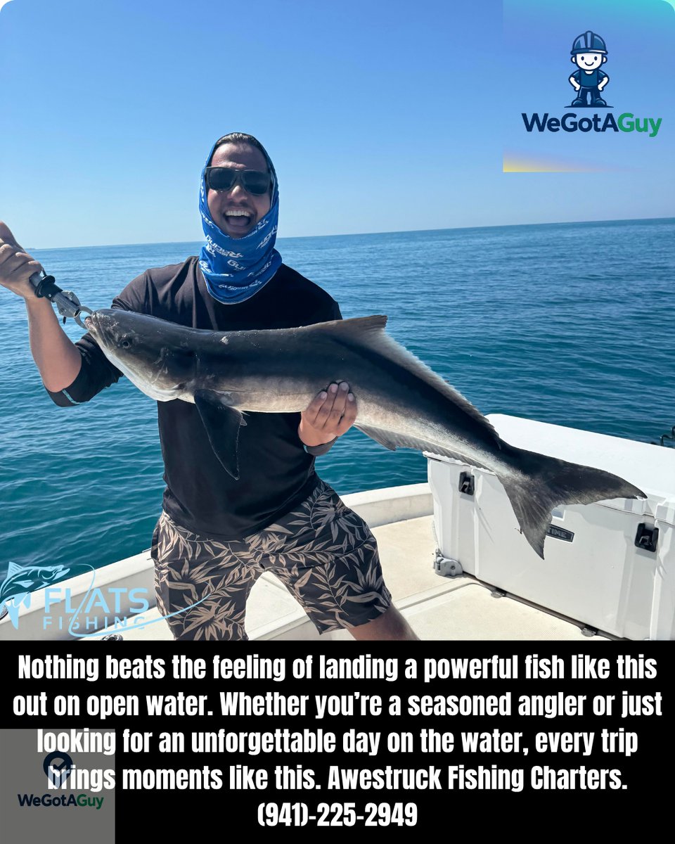 Wegotaguy2's tweet image. Nothing beats the feeling of landing a powerful fish like this out on open water. Whether you’re a seasoned angler or just looking for an unforgettable day on the water, every trip brings moments like this. #Fishing #FYP #ForYouPage #floridafishing #fishingcharter #bradentonfl