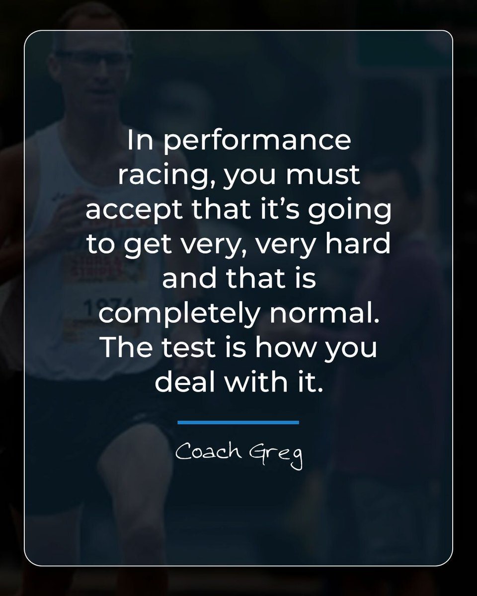 GregMcMillan's tweet photo. In performance racing, you must accept that it’s going to get very, very hard and that is completely normal. The test is how you deal with it. https://t.co/SkSy4dfHPr