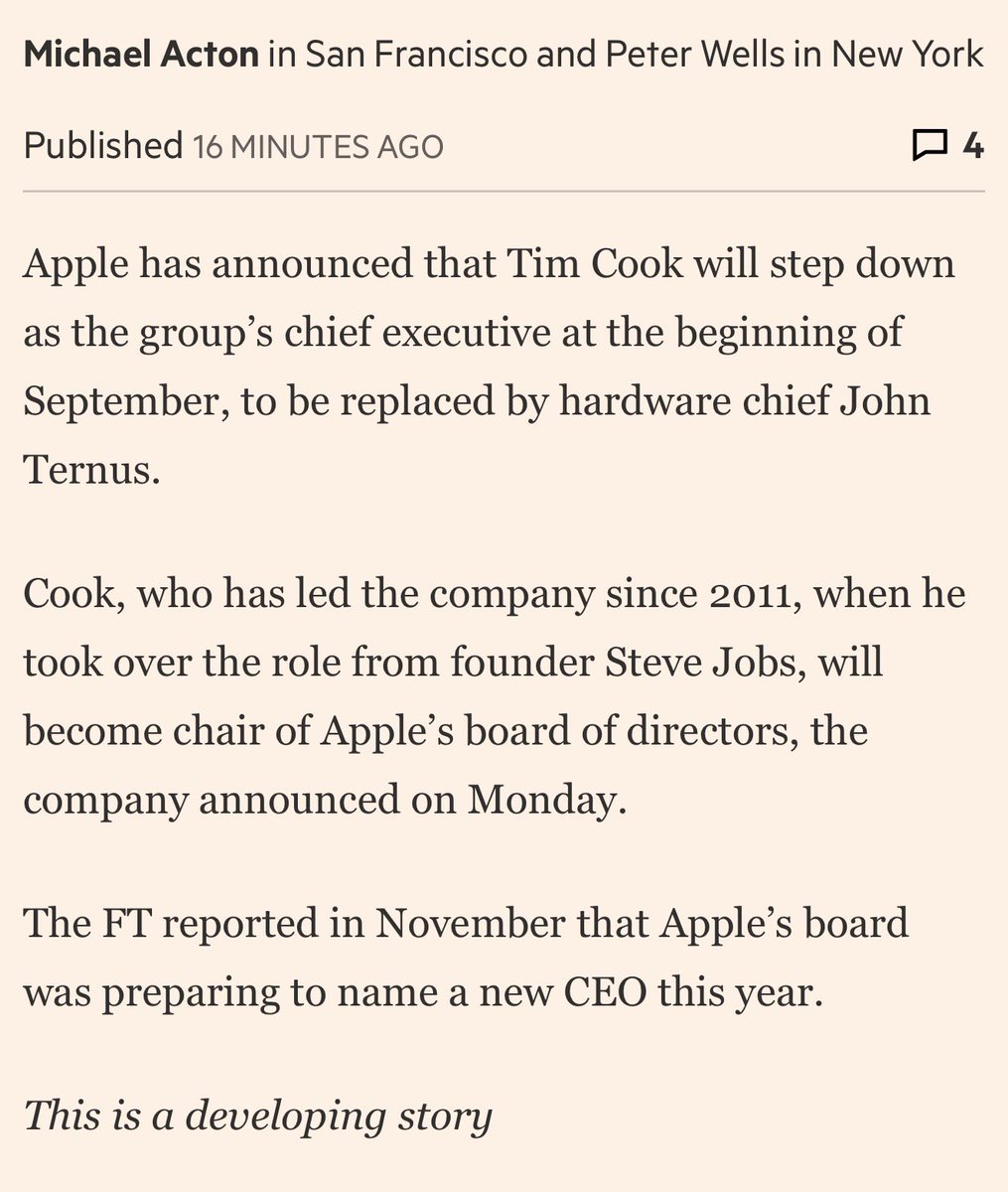 DoubleEph's tweet photo. Name didn’t ring a bell so first thing I did was search Apple in China (which mentioned pretty much everyone of significance in the firm). Sort of a reminder that some parts of an organisation are unknowable to the outside world https://t.co/b32w82ONTX