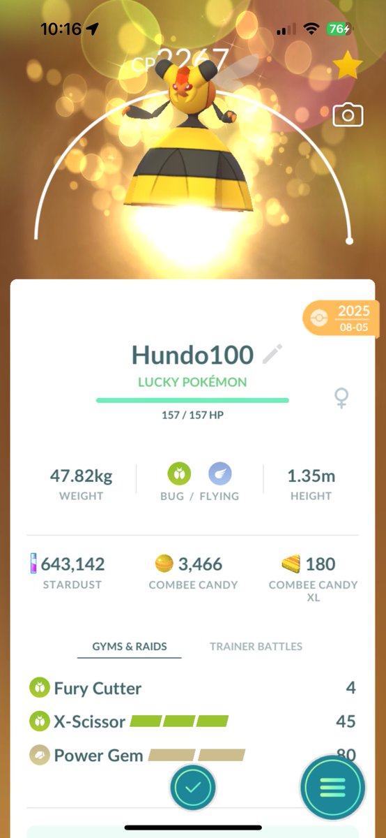 2000redred's tweet photo. Just got traded a hundo female combee yesterday. I can’t wait to run this in Ultra League and have a negative deficit of wins. https://t.co/XzQYYFFxs9