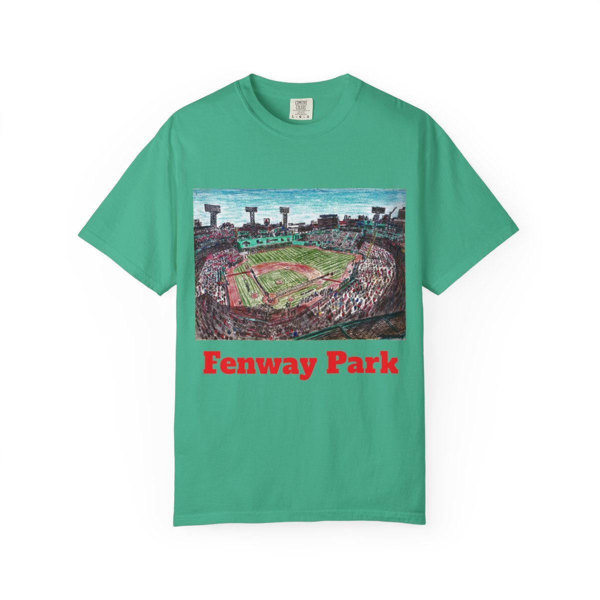 CallenHuey's tweet image. Hey, #RedSoxNation!!!  My hand-drawn sketch of Fenway Park is available as a comfort tee.

Shop here:  callenspanoramas.etsy.com/listing/441658…

#FenwayPark #Fenway #dirtywater #redsox #Boston #BostonSports #PatriotsDay @HeathJohnson617 @RedSox @gijoe_abn #ballparksketch #baseballart