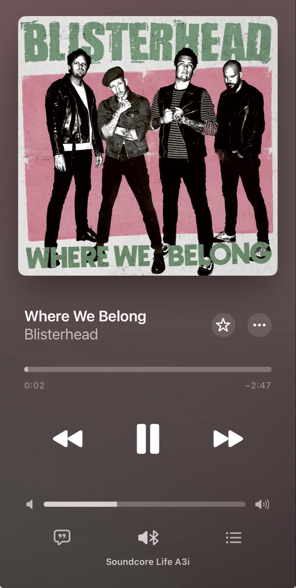 StarairTaku's tweet image. 【Now Playing】

おはようございます😁
今日このアルバムからスタート🎸　

スウェーデン出身の4ピース・パンク・ロック・バンド
BLISTERHEAD のニュー・アルバム
/ Where We Belong

#NowPlaying #BLISTERHEAD