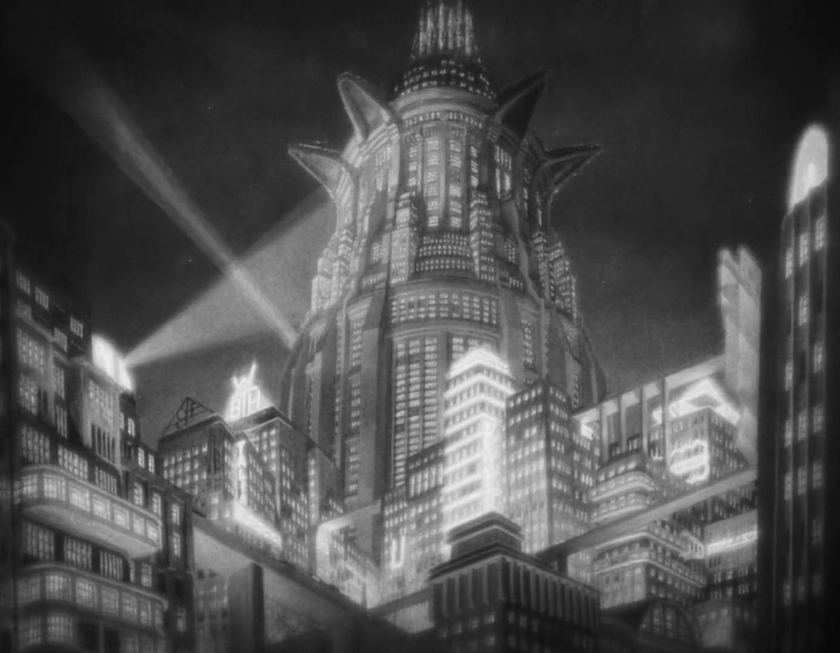 Love4Freud's tweet photo. “Metropolis” (1927) Recomendadísima por su escenografía llena de referencias al cristianismo y sus efectos especiales. https://t.co/82LTSM1RLq
