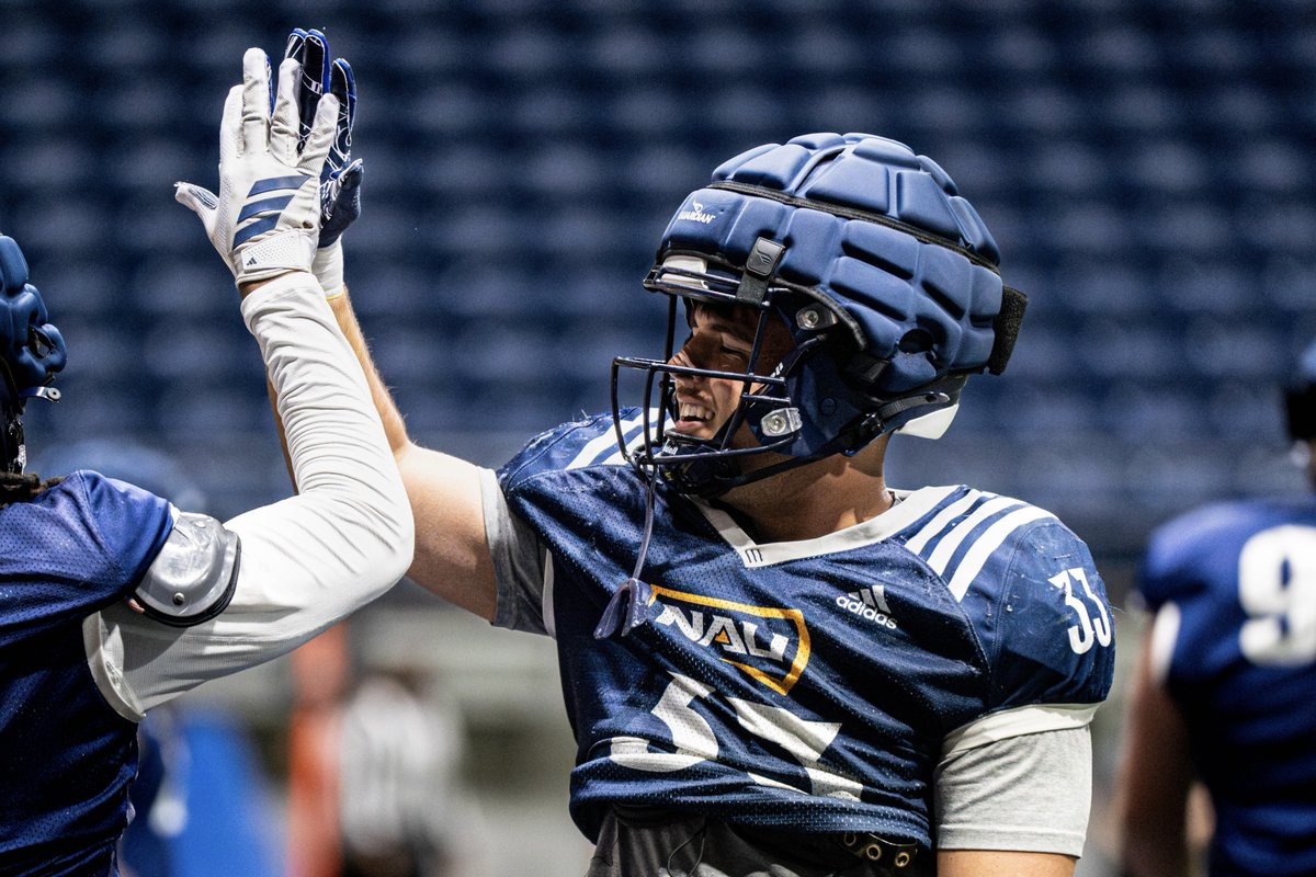 NAU_Football's tweet photo. Last week of spring ball. Finish strong.

#RaiseTheFlag | #7KBuilt | #BigSkyFB https://t.co/IFLuKAxVal