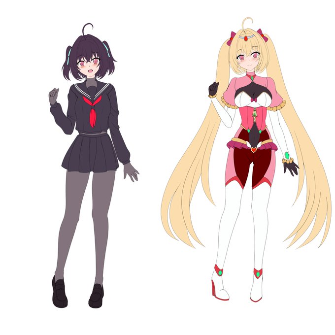 変身ヒロインちゃんの下描きです!
変身前はセーラー服にぴっちりインナーを着ています!
変身すると髪形と色が変わります。その方が正体バレする時の周りの反応が面白いですからね(悪役視点)😋 