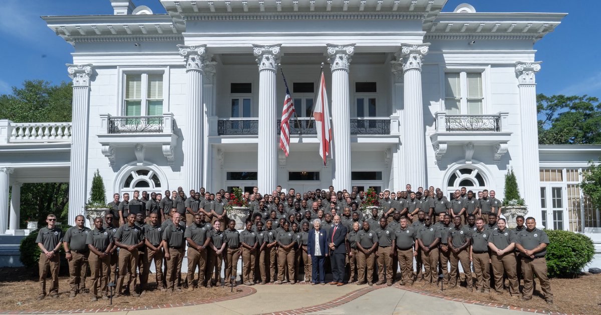 Today, I was honored to personally congratulate the 132 <a href="/ALCorrections/">Alabama Department of Corrections</a> officer trainees who are set to graduate Thursday.

Serving in any corrections system is tireless, serious law enforcement work, and I commend these graduates for answering the call. #alpolitics