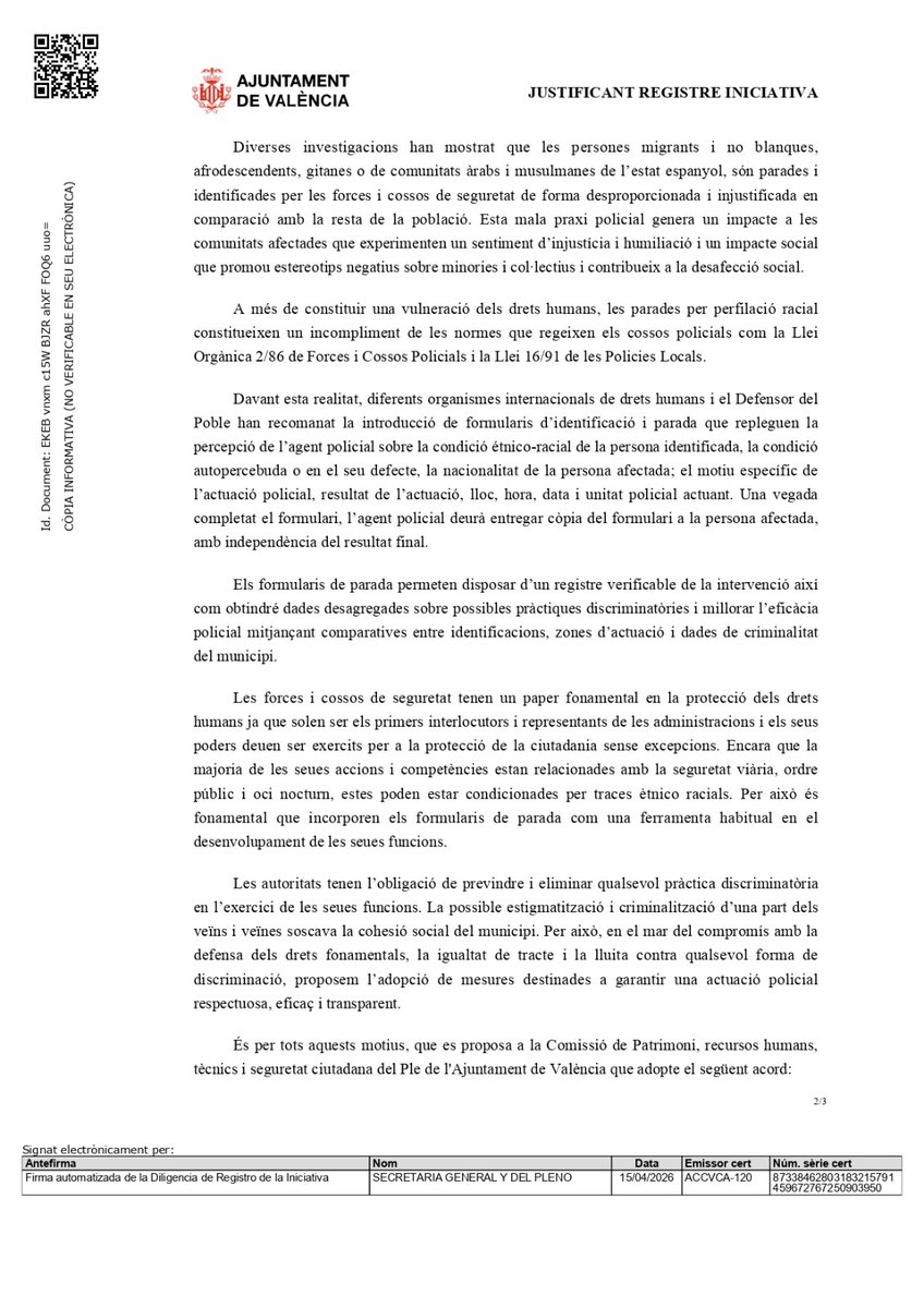 València pels Drets de les Persones Immigrades tweet media