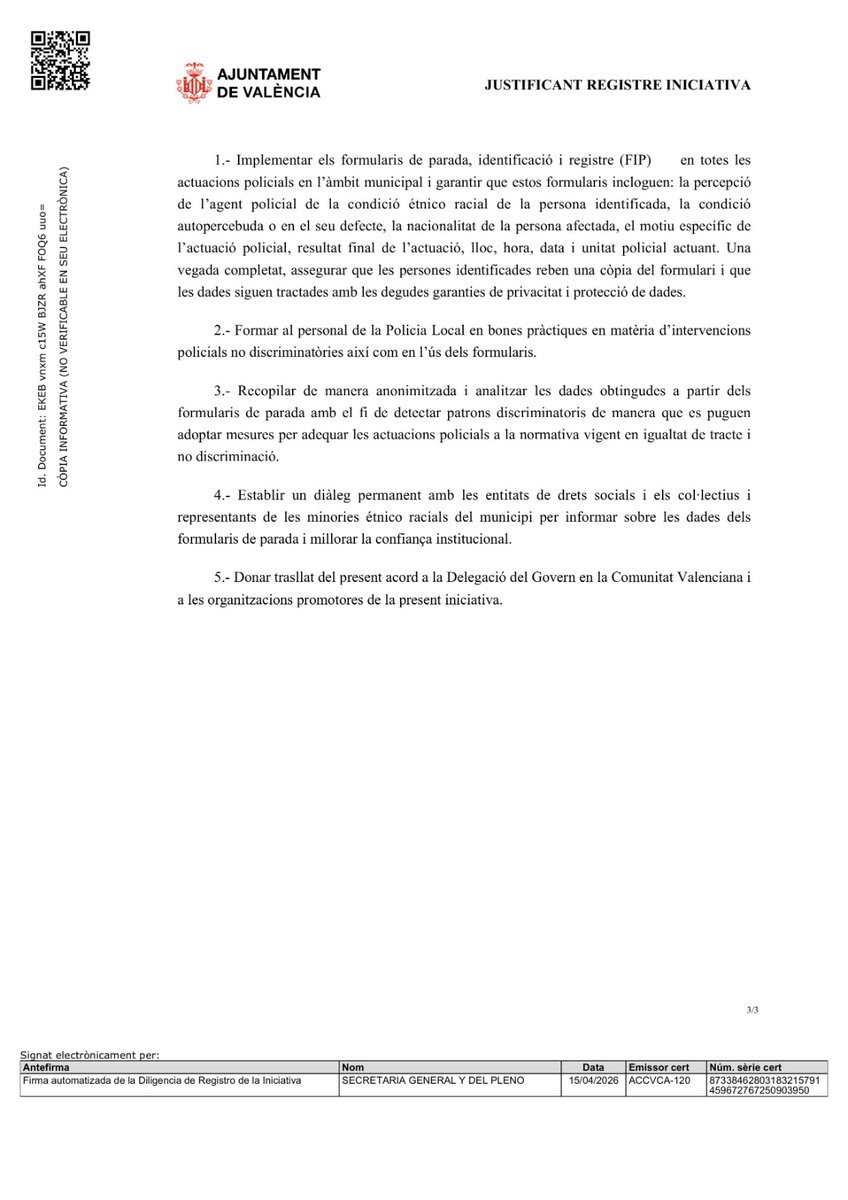 València pels Drets de les Persones Immigrades tweet media