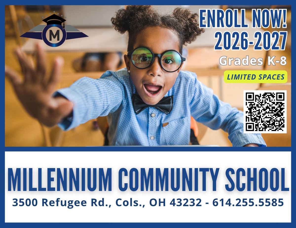 2KSchool's tweet photo. Give your child a place to grow, learn, and shine! At Millennium, we are committed to academic excellence, strong relationships, and creating opportunities for every student to succeed. Join a school community where education is our number one priority. https://t.co/1Cc3WeSXt4
