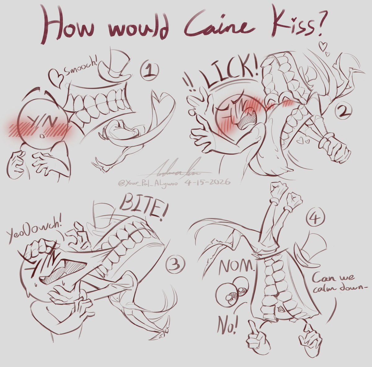 bianca_ashford's tweet image. You asked for a kiss but got a full horror experience instead.
Art by @Your_Pal_ALywoo
#caine #tadc