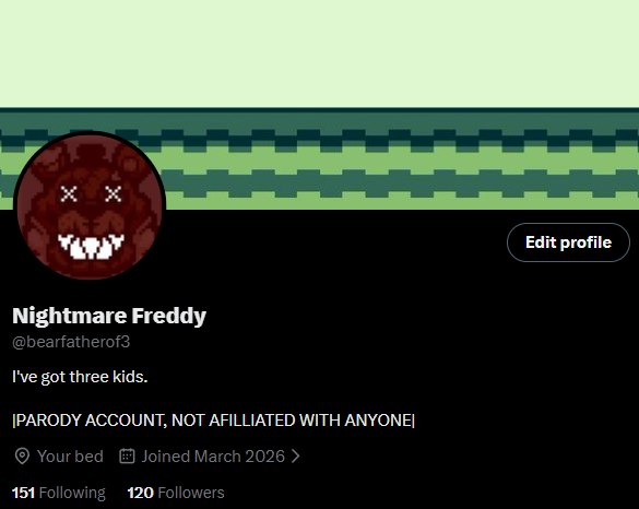 Nightmare Freddy tweet media