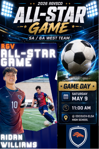 Coach_CTierney's tweet photo. Congratulations for Aidan Williams for being selected for the RGV All Star Game! Brandeis will have two players representing San Antonio!! https://t.co/fXC2tGjYbD