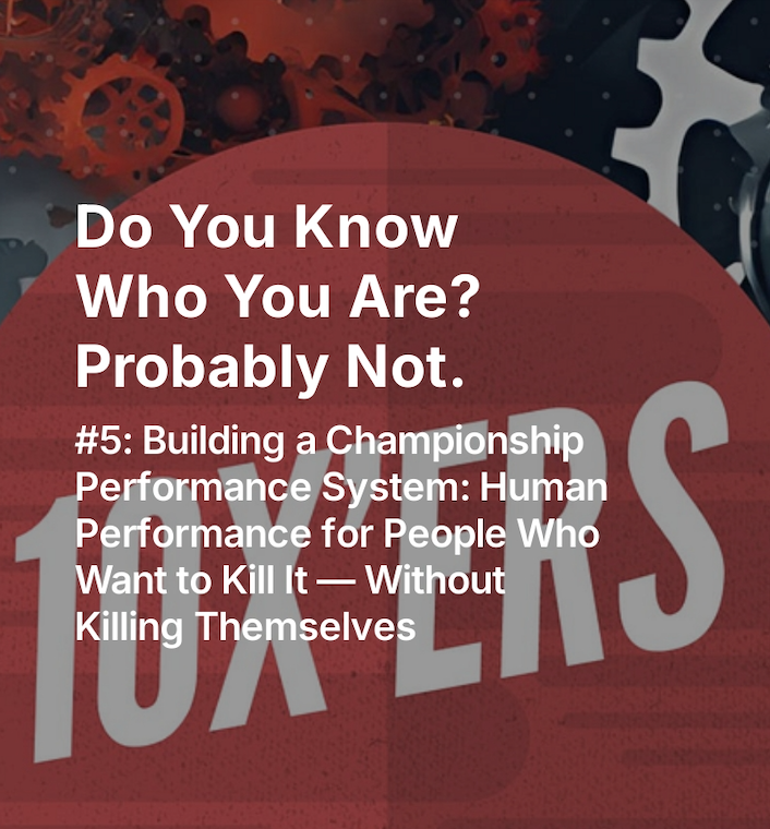 ProfessorTimZak's tweet photo. Most people don’t know who they are.
They know their résumé. Not their patterns.

Identity = what shows up under pressure.

Answer the question: "Do I know who I am?" here:
https://t.co/qLuGgZDeWx https://t.co/6HGneahT4N