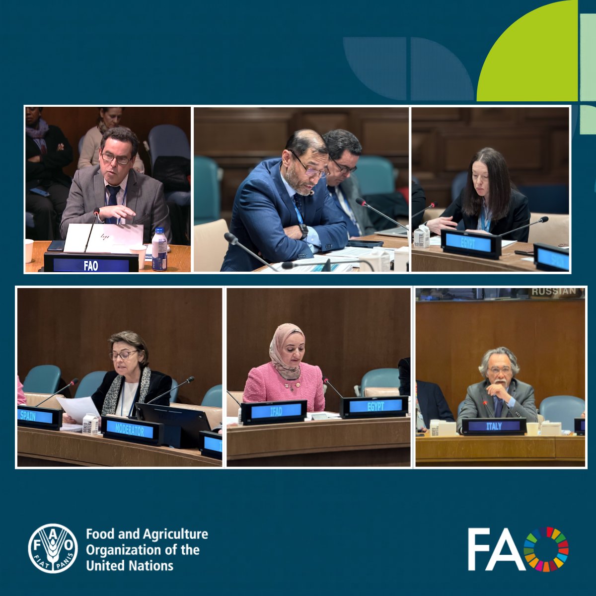 FAONewYork's tweet photo. @ItalyUN_NY @UN @FAOSocioEcon @FAOnews @FAO4Members @FAO @MaximoTorero @FAOKnowledge @SpainMFA @UNDESA @WFP @WFPUSA @FAOInvest @a_campolina @IFAD @IFADamericas 🙏 Thank you to our distinguished speakers &amp; participants for contributing to the #Fin4Dev dialogue on debt swaps &amp; long-term investment in agrifood systems organized by @FAO with the Permanent Missions of Egypt, @ItalyUN_NY &amp; @SpainMFA to the UN in New York. https://t.co/TFE68VbWFm