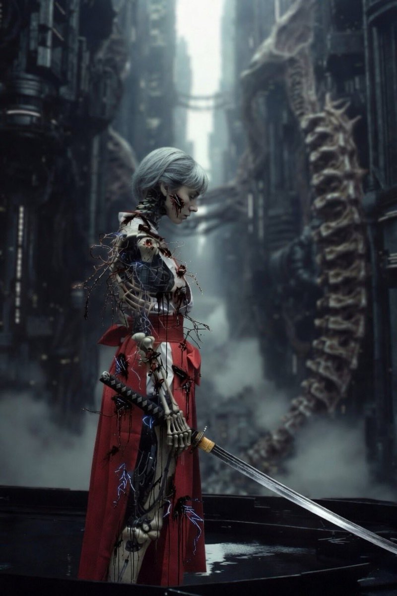 pzvyqf's tweet image. 崩壊進行中。
個体損傷深刻。
刀は、まだ握られている。

記録を保存。

#赤巫女の世界 #scifiart #conceptart