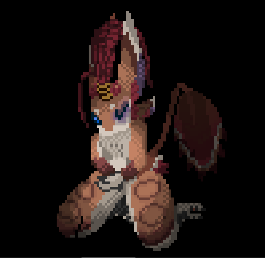 Big belly ache or... something else? :3c 

Avali comm for Nezz. Thanks for your support uwuw