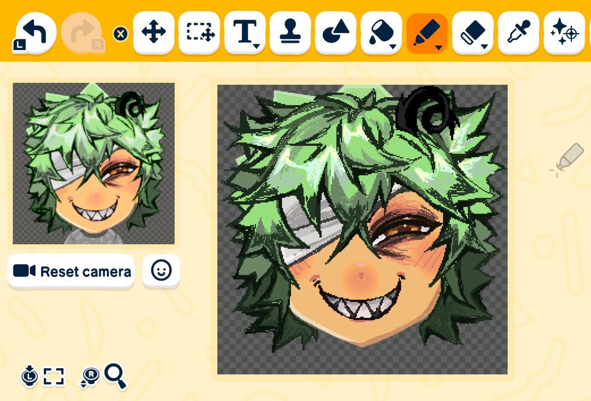 I did... I did my oc Naburus, He looked so cutie omg-