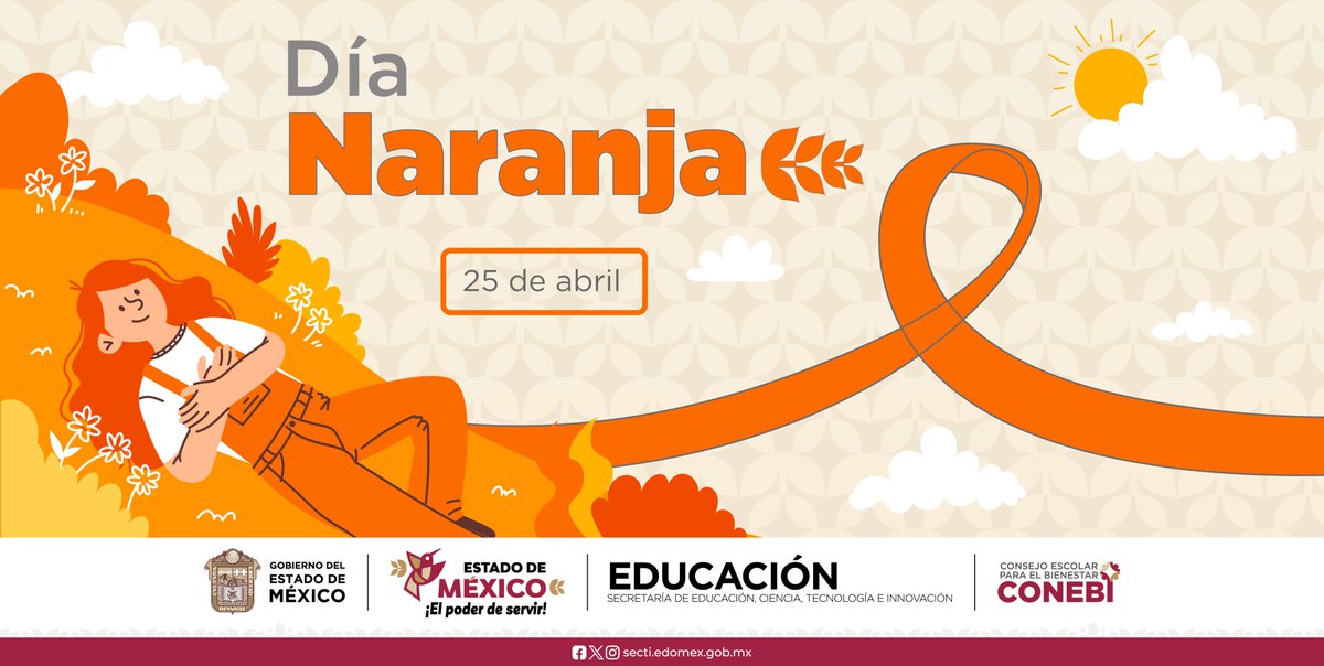 CONEBIedomex's tweet image. El #DíaNaranja 🧡es un símbolo universal de la lucha contra la violencia de género, que nos ayuda a recordar la importancia de fomentar la cultura de la no violencia y a prevenir cualquier forma de agresión hacia niñas, adolescentes y mujeres.
#SomosCONEBI 🎗️