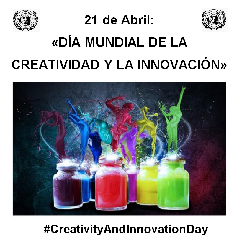 DianaMontanari's tweet image. 21 de Abril: 👇🏼
«DÍA MUNDIAL DE LA CREATIVIDAD Y LA INNOVACIÓN»✨| Establecido por la #AsambleaGeneral🏛 de las #NacionesUnidas🇺🇳, el 27 de Abril de 2017, bajo Resolución N.° 71/284.📜
facebook.com/photo?fbid=150…
💡#Creatividad #Innovación✨