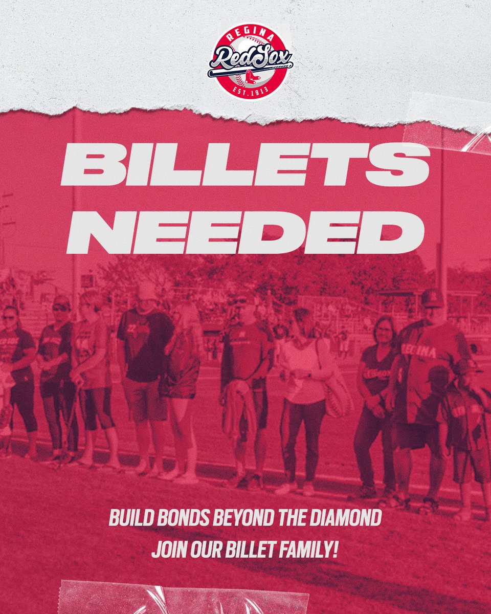 ⚾️ Our players come here chasing dreams, and billet families make that journey possible. 

Be part of something bigger than the game.
Join our billet family today ❤️

🔗 reginaredsox.com/team/become-a-…

#ReginaRedSox