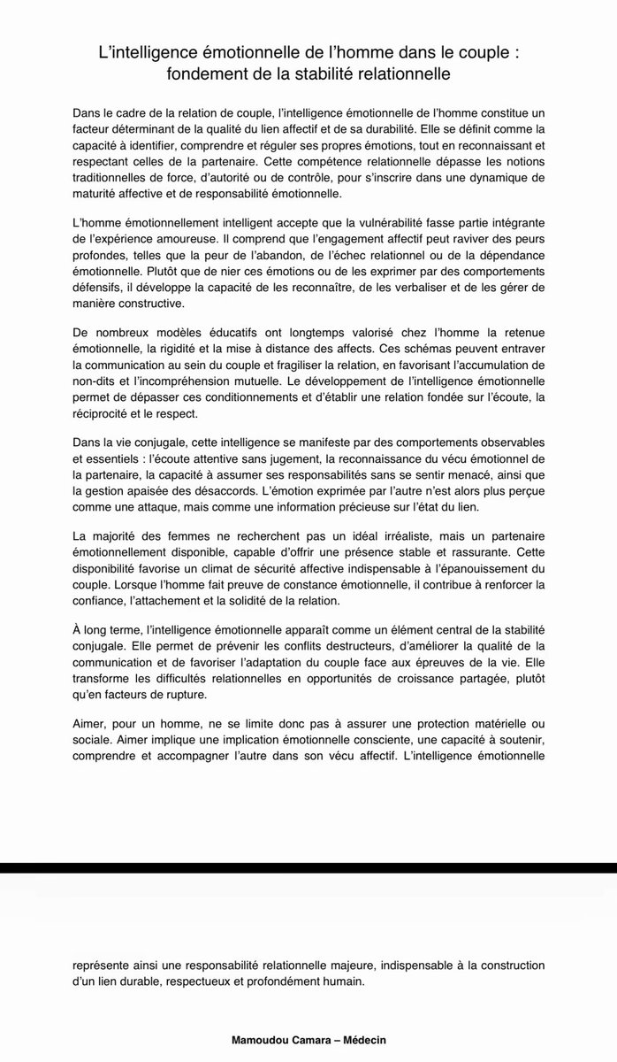Lisez lisez 

Je repete il  faut chercher quelqu’un qui a une bonne intelligence émotionnelle cest tres important 👍
Si vs voyez ce tweet Rt+Fav svp