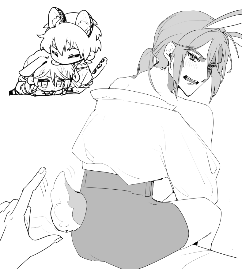 很喜歡貓咪舔人得比較大；而兔子是被舔得比較大這個動物觀😌