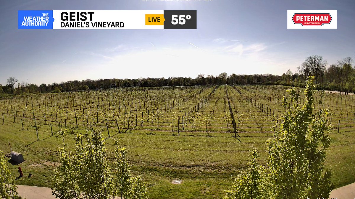 BrianWilkes59wx's tweet image. This is the coolest but the BRIGHTEST afternoon in two weeks. April sunshine has been struggling with only 1/3 the normal sunshine to-date. #INwx