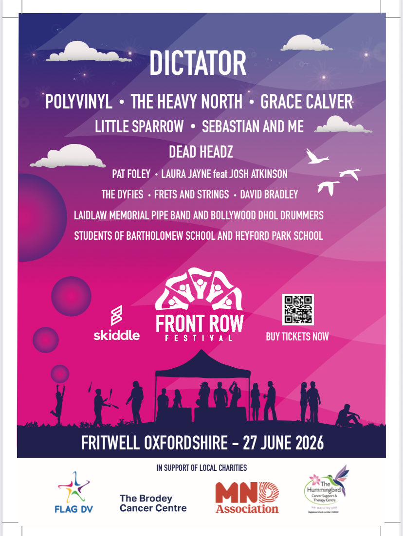 BekkiSparkly's tweet photo. #FRF2026 What a great lineup. Raising funds for important charities. https://t.co/Zi7Kg2lAQ8