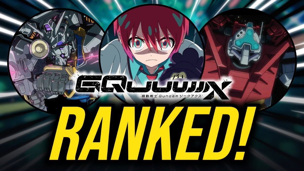 As the shortest mainline series in the Gundam franchise, let's rank every episode of GQuuuuuuX from worst to best ⤵️

youtu.be/CRGqPwreF7Q?si…