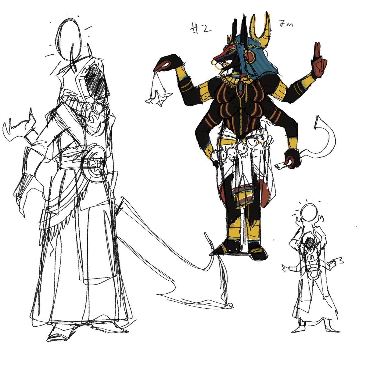 GisGosa's tweet image. I'm creating my own demon universe and have sketched out a couple of them. Unfortunately, they're not at all creepy. #os #demons