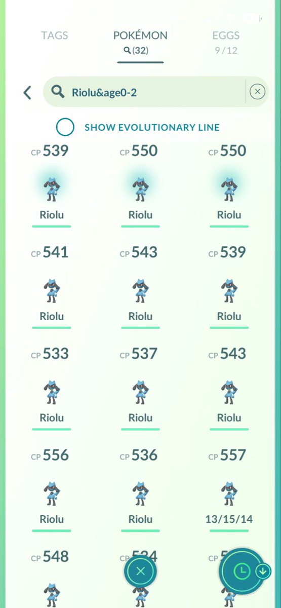 WindycityPoGo's tweet image. I went 0/30 during the original Riolu Hatch Day, and this time I went 1/32 (had a few last min eggs to hatch with no incubators 🤣) with a 98% hatch

Just my luck with these hatch events 🤣

#PokemonGO