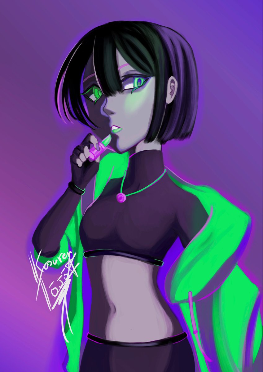 Kasurentojo's tweet image. Arte nova sobre estudo de cores oposta.
#art #illustrations