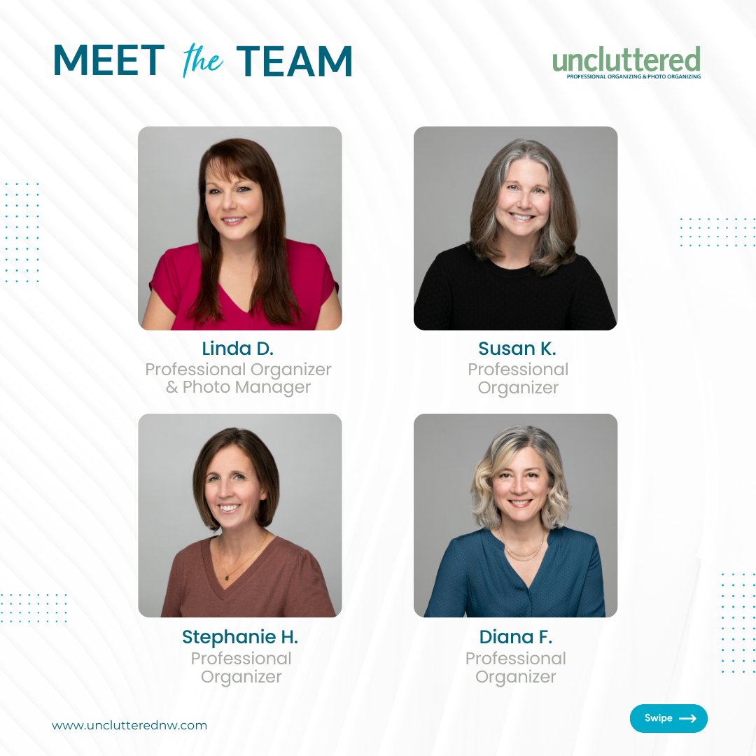 unclutterednw's tweet image. Meet Team Uncluttered: dedicated to simplifying your life and preserving memories.

But who exactly are we? Visit Unclutterednw.com to learn more about the people who can make your life easier.

#uncluttered #photoorganizer #professionalmovers #homeorganizer #bellevue